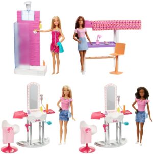 Barbie Δωμάτιο με Κούκλα 3 σχέδια DVX51 - Barbie