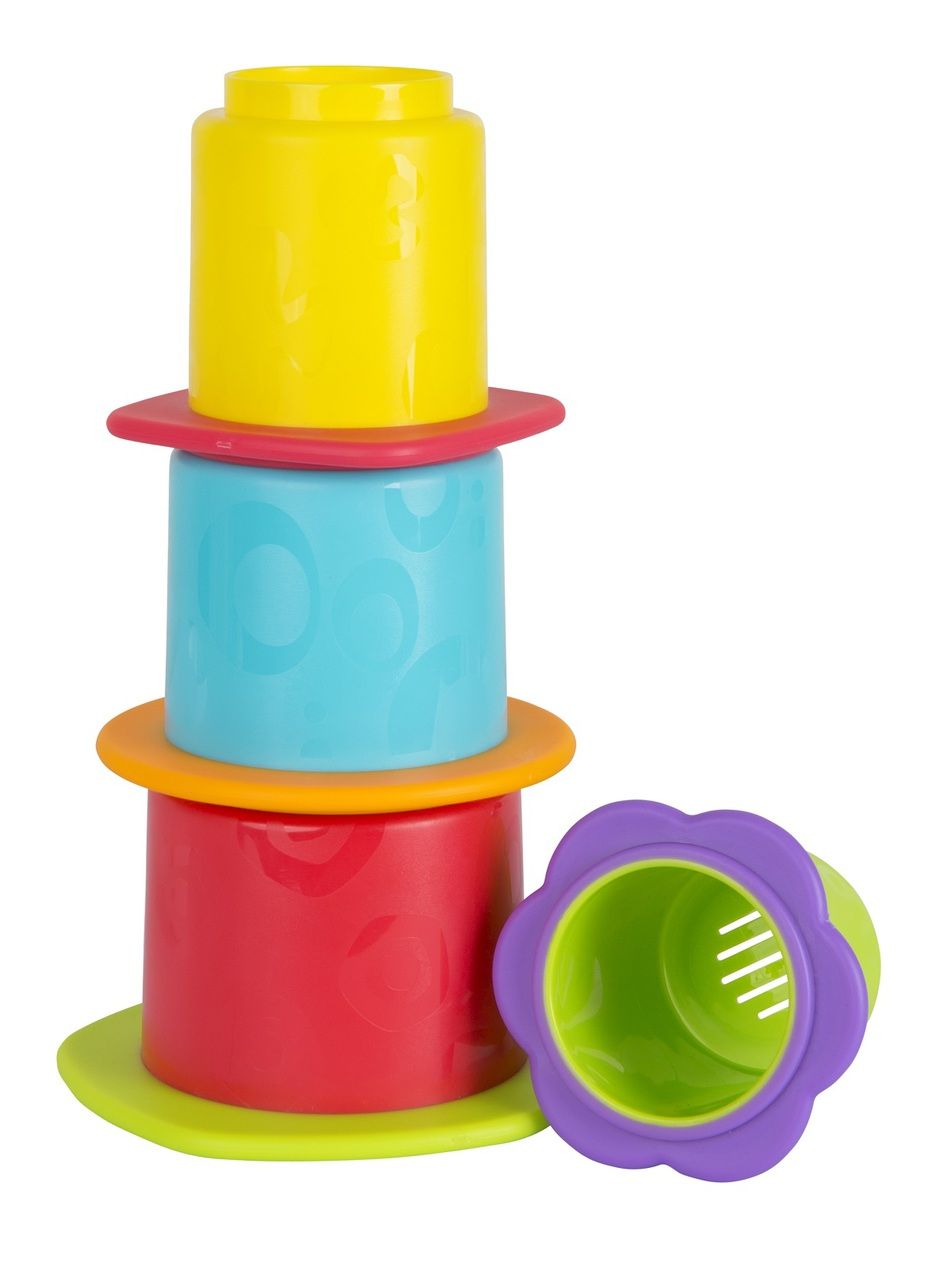 Playgro Chewy Stack and Nest Cups-Κυπελάκια Στοίβαξης - Playgro