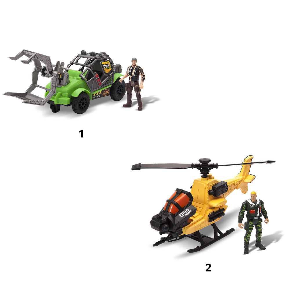 Invincible Heroes Σετ Παιχνιδιού Δεινόσαυρος με Όχημα (2 Σχέδια) - Invincible Heroes