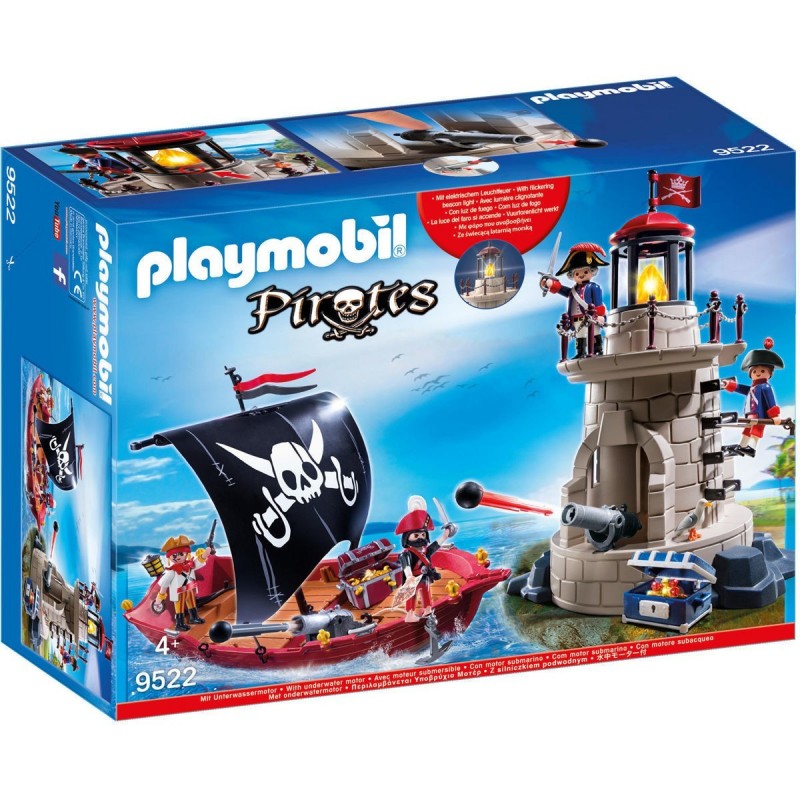Playmobil Pirates Πειρατικό Καράβι και Φάρος 9522 - Playmobil, Playmobil Pirates