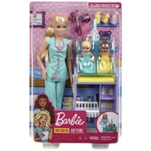 Barbie Σετ Επαγγέλματα Με Παιδάκια και Ζωάκια 4 σχέδια DHB63 - Barbie