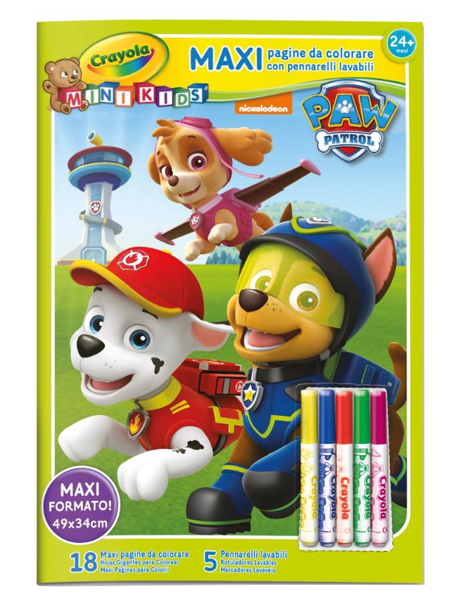 Crayola Maxi Χρωμοσελίδες Paw Patrol - Crayola