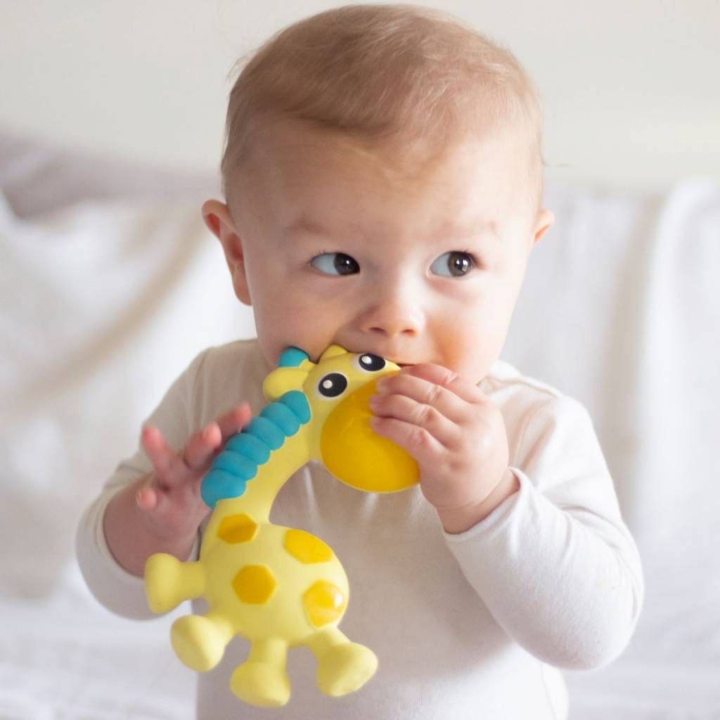 Playgro Παιχνίδι οδοντοφυΐας από φυσικό υλικό Καμηλοπάρδαλη - Playgro