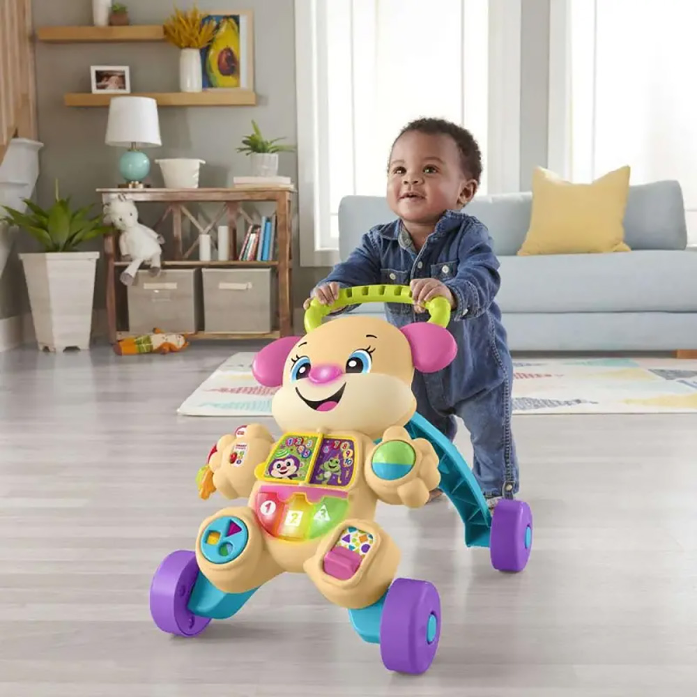 Fisher-Price Εκπαιδευτική στράτα σκυλάκι Smart Stages ροζ FTC68 - Fisher-Price