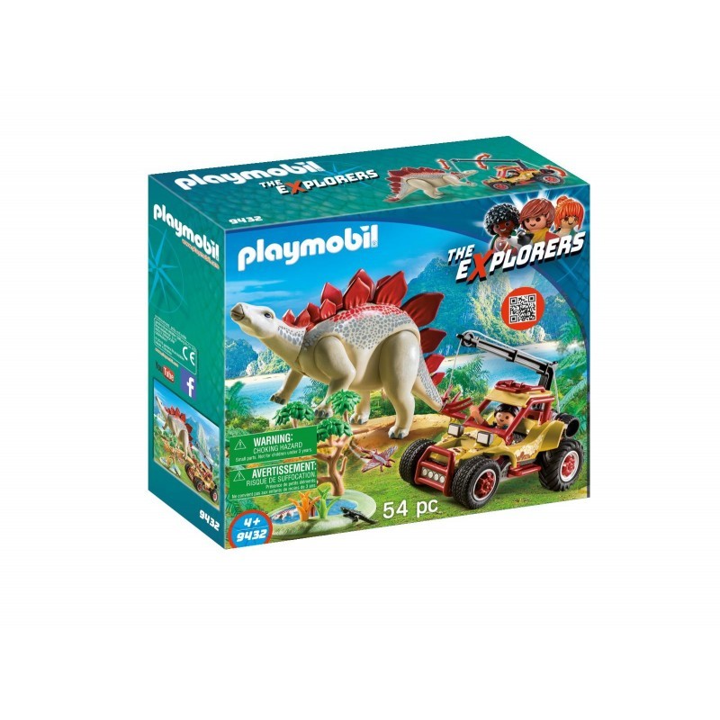 Playmobil Dinos Εξερευνητικό όχημα και Στεγόσαυρος 9432 - Playmobil, Playmobil Dino Rise, Playmobil Dinos