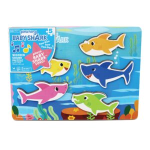 Baby Shark  Ξύλινο Παζλ με Ήχους & Τραγούδι Baby Shark  6054918 - Baby Shark