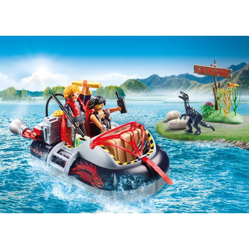 Playmobil City Action Χόβερκραφτ με εξερευνητές δεινοσαύρων 9435 - Playmobil, Playmobil City Action