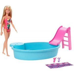 Barbie Pool Εξωτική Πισίνα Με Κούκλα GHL91 - Barbie