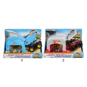 Mattel Hot Wheels Monster Trucks  Νεκροκεφαλή Σετ Παιχνιδιού Εκτοξευτές (2 Σχέδια) GKY01 - Hot Wheels