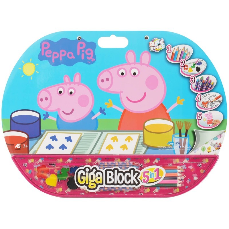 Peppa Pig Σετ Ζωγραφικής Giga Block 5 Σε 1 1023-62714 - Art Greco
