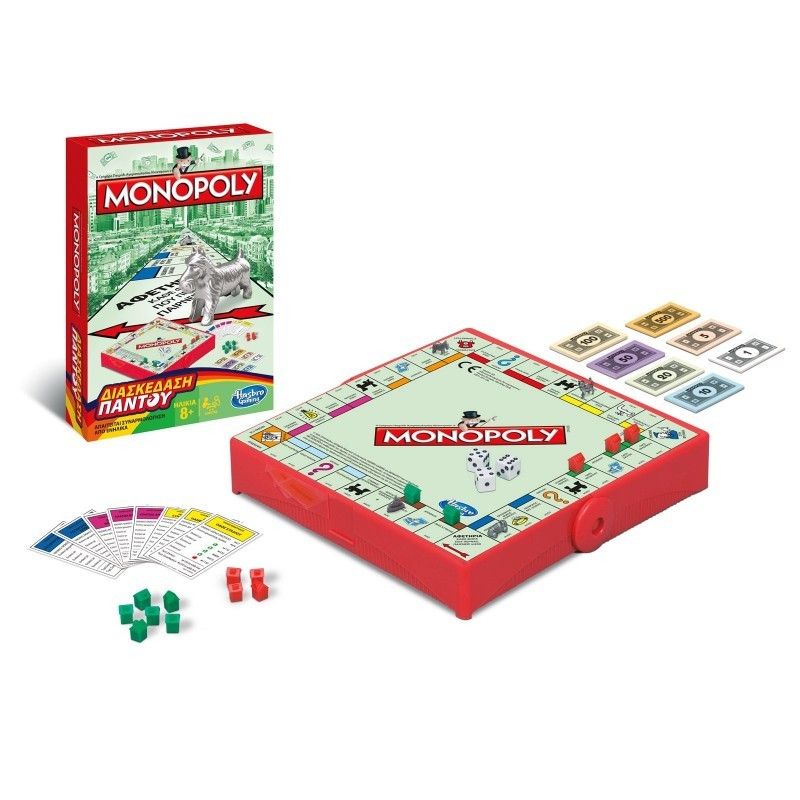 Επιτραπέζιο Monopoly Grab Και Go B1002 - Hasbro Gaming, Monopoly