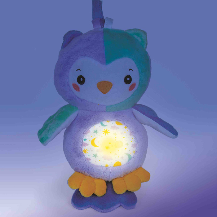 Baby Clementoni Goodnight Owl Βρεφικό Χνουδωτό Κουκουβάγια Με Φως 1000-17268 - Baby Clementoni