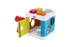 Chicco  2 σε 1 Κύβος με Σχήματα και Σφυρί 9686000000 - Chicco