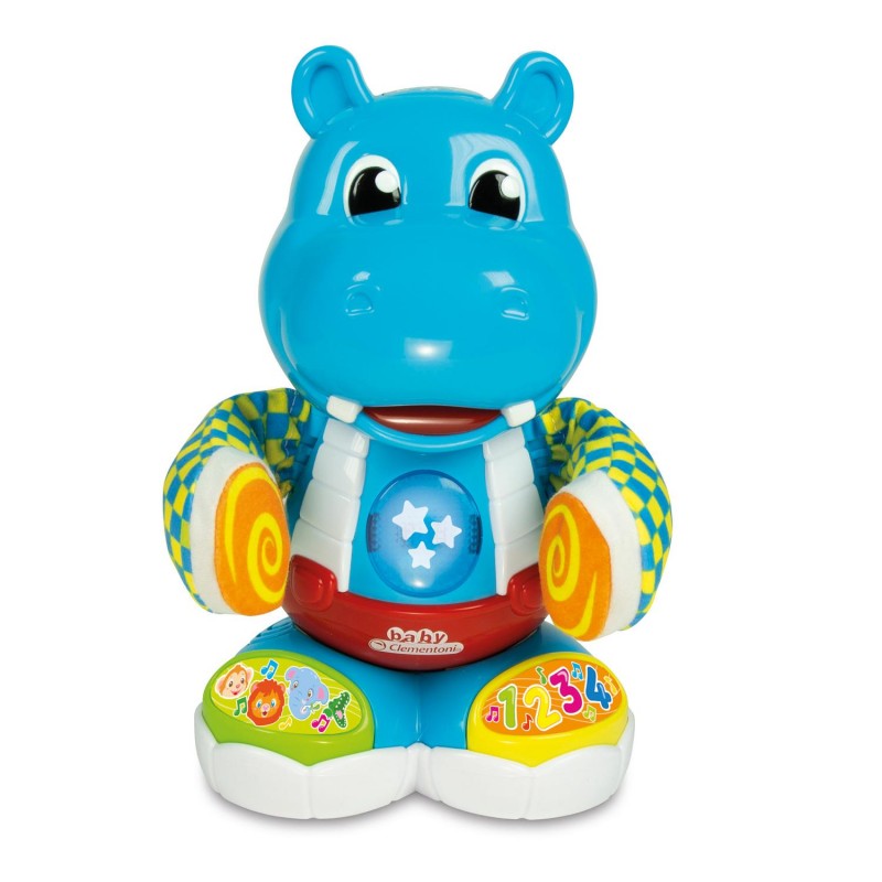 Baby Clementoni Βρεφικό Παιχνίδι Ιπποποταμούλης Χορευτούλης (Μιλάει Ελληνικά) 1000-63709 - Baby Clementoni