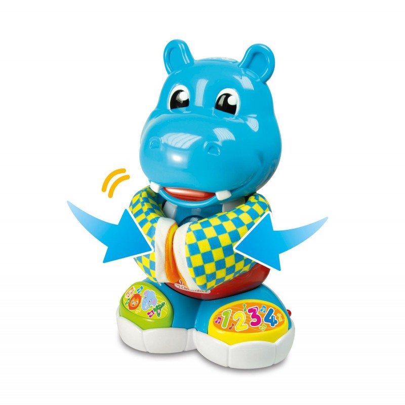 Baby Clementoni Βρεφικό Παιχνίδι Ιπποποταμούλης Χορευτούλης (Μιλάει Ελληνικά) 1000-63709 - Baby Clementoni