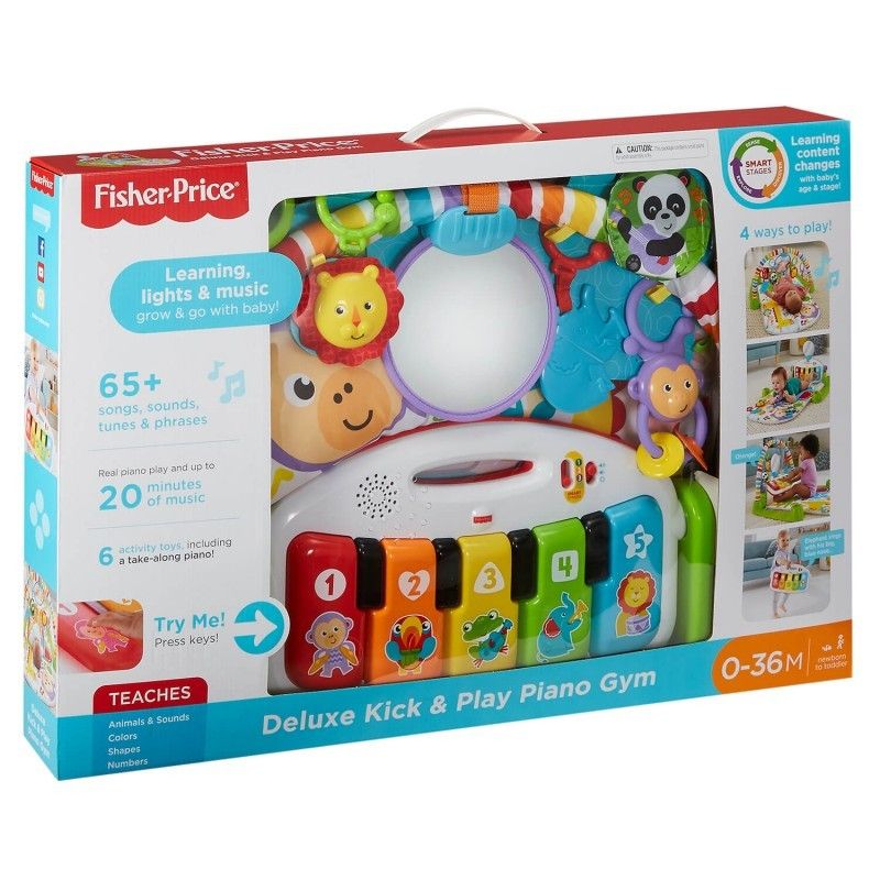 Fisher-Price Deluxe Εκπαιδευτικό Γυμναστήριο - Μουσικό Πιανάκι FWT15 - Fisher-Price