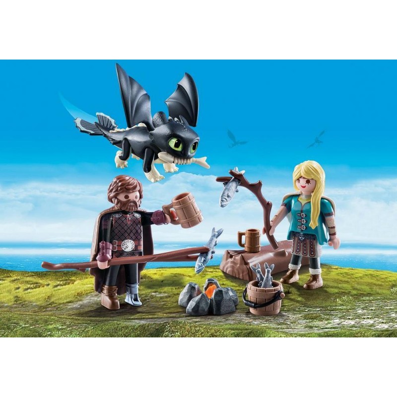Playmobil Dragons Ο Ψάρης και η Άστριντ με ένα Δρακούλη  70040 - Playmobil, Playmobil Dragons