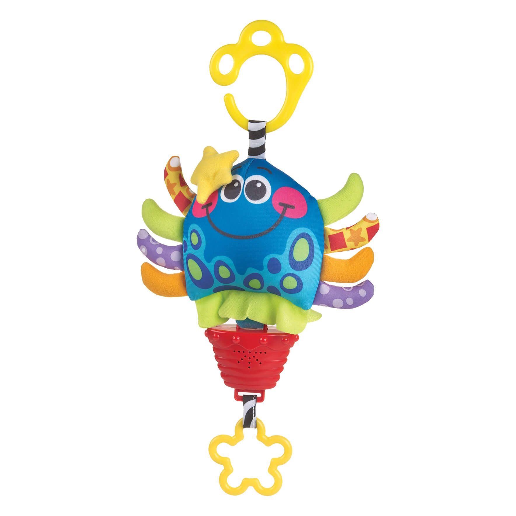 Playgro Μουσικό παιχνίδι καροτσιού με κορδόνι Χταποδάκι - Playgro
