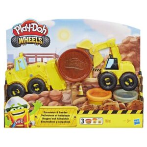 Play-Doh Wheels Φορτηγά Οχήματα Κατασκευών (Εκσκαφέας Και Φορτωτής) E4294 - Play-Doh
