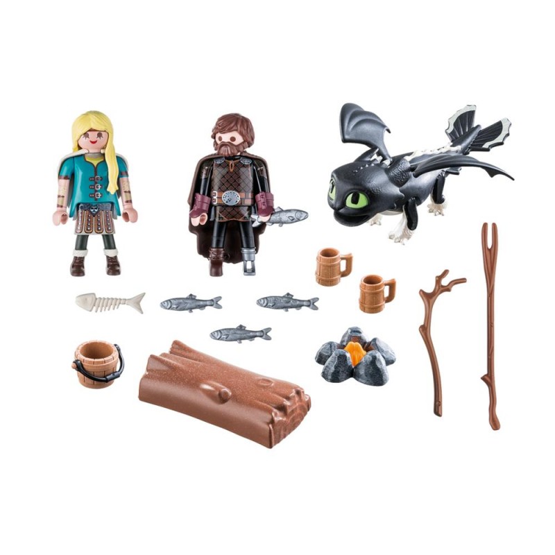 Playmobil Dragons Ο Ψάρης και η Άστριντ με ένα Δρακούλη  70040 - Playmobil, Playmobil Dragons