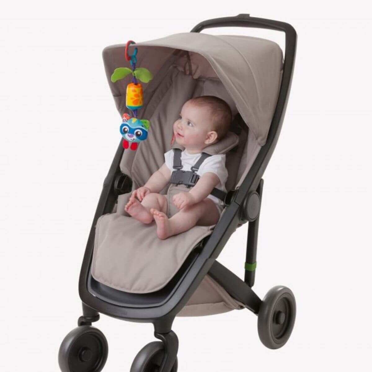 Playgro Cheeky Chime Rocky Racoon-Παιχνίδι καροτσιού με κουδουνίστρα Ρακούν - Playgro