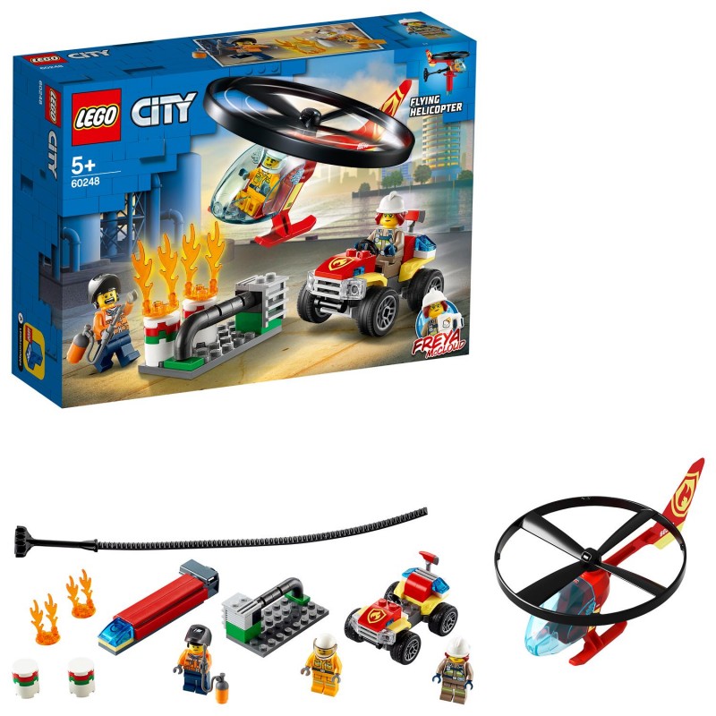 LEGO City Fire Ανταπόκριση Πυροσβεστικού Ελικοπτέρου 60248 - LEGO, LEGO City, LEGO City Fire