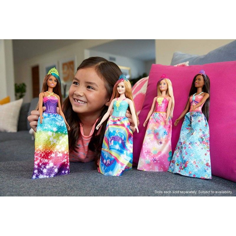 Barbie Dreamtopia Πριγκίπισσα Κούκλα Με Ανταύγεια GJK12 3 Σχέδια - Barbie