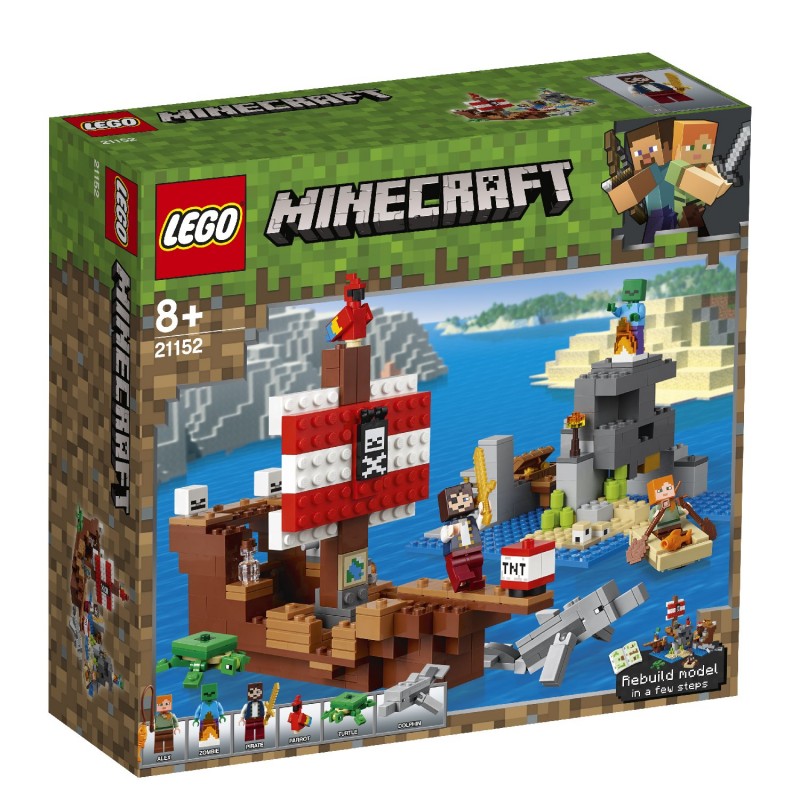 LEGO Minecraft Η Περιπέτεια Του Πειρατικού Πλοίου 21152 - LEGO, LEGO Minecraft