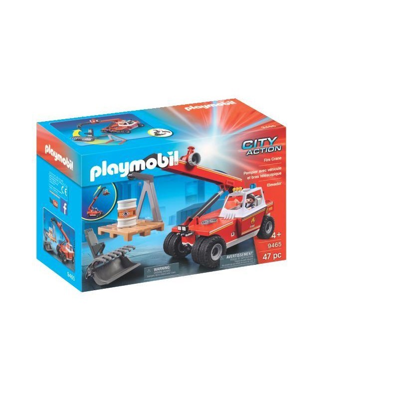 Playmobil City Action Γερανός Πυροσβεστικής 9465 - Playmobil, Playmobil City Action