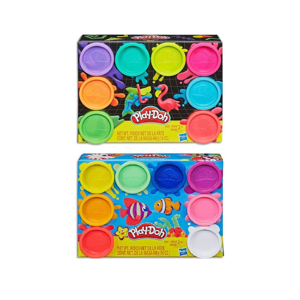 Play-Doh Play-Doh Rainbow Μη Τοξικά Πλαστοζυμαράκια Με 8 Χρώματα σε 2 Σχέδια, E5044