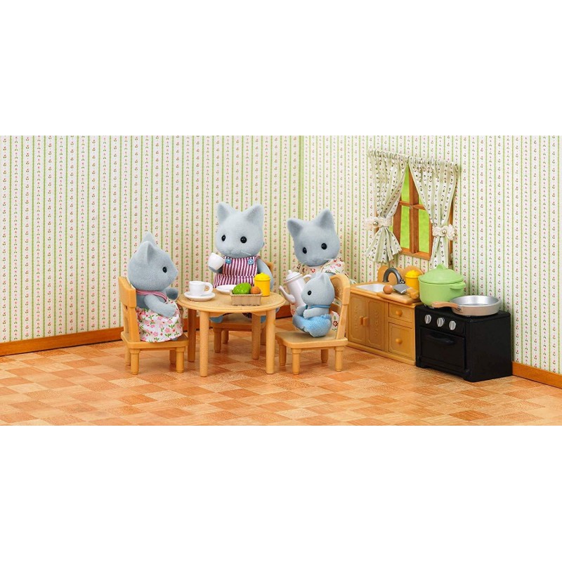 Sylvanian Families - Σετ Κουζίνας για Εξοχικό με τη Μαμά Cat 5164 - Sylvanian Families