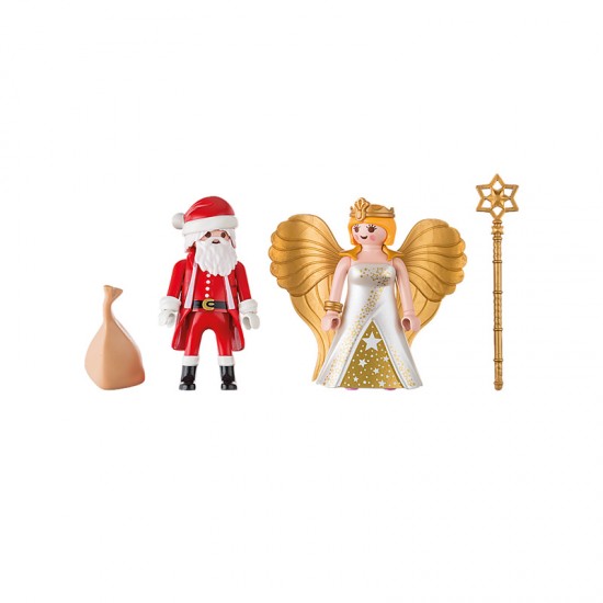 Playmobil Christmas Άη Βασίλης Με Άγγελο Χριστουγέννων 9498 - Playmobil, Xmas Playmobil