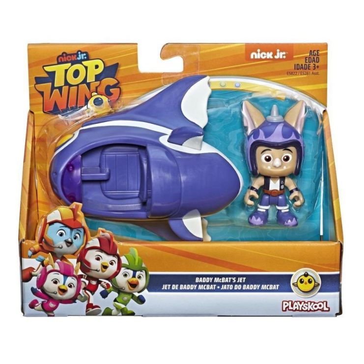 Top Wing Baddy Mcbat Φιγούρα Με Όχημα Σχέδια - Top Wing