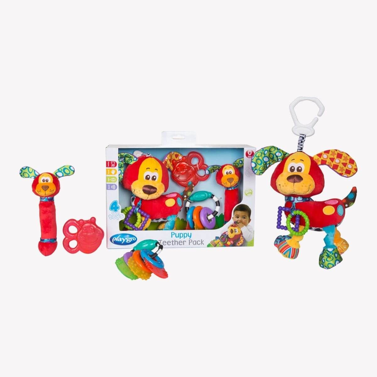 Playgro Puppy Teether Gift Pack-Σετ δώρου - Playgro