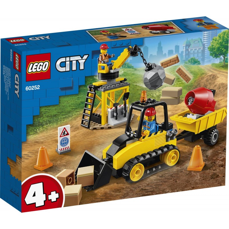 LEGO City Great Vehicles Μπουλντόζα Οικοδομών 60252 - LEGO, LEGO City, LEGO City Great Vehicles