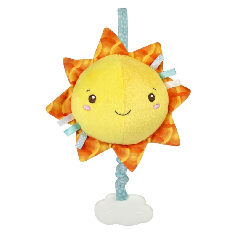 Baby Clementoni Soft Sun Βρεφικό Μουσικό Χνουδωτό Κρεμαστό Ήλιος 1000-17270 - Baby Clementoni