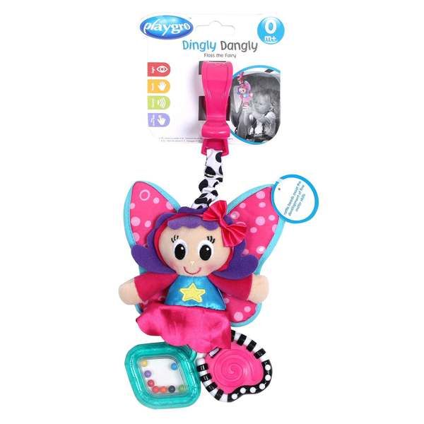Playgro Dingly Dangly Floss the Fairy Παιχνίδι καροτσιού με κουδουνίστρα - Playgro