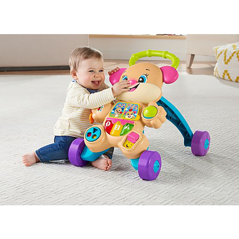 Fisher-Price Εκπαιδευτική στράτα σκυλάκι Smart Stages ροζ FTC68 - Fisher-Price