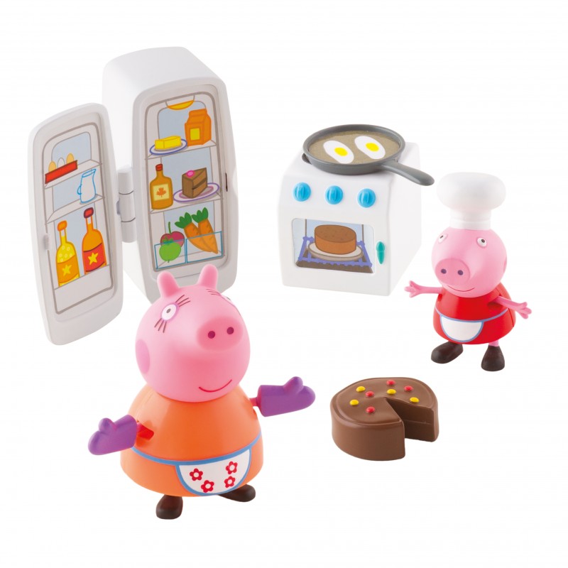 Peppa Pig Kουζίνα / Κάμπινγκ με 2 φιγούρες PPC40000 - Peppa Pig