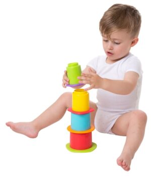 Playgro Chewy Stack and Nest Cups-Κυπελάκια Στοίβαξης - Playgro