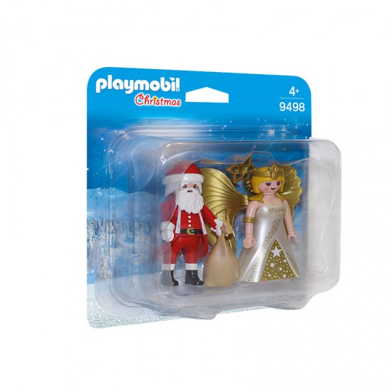 Playmobil Christmas Άη Βασίλης Με Άγγελο Χριστουγέννων 9498 - Playmobil, Xmas Playmobil