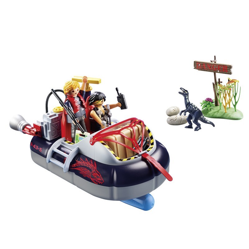 Playmobil City Action Χόβερκραφτ με εξερευνητές δεινοσαύρων 9435 - Playmobil, Playmobil City Action