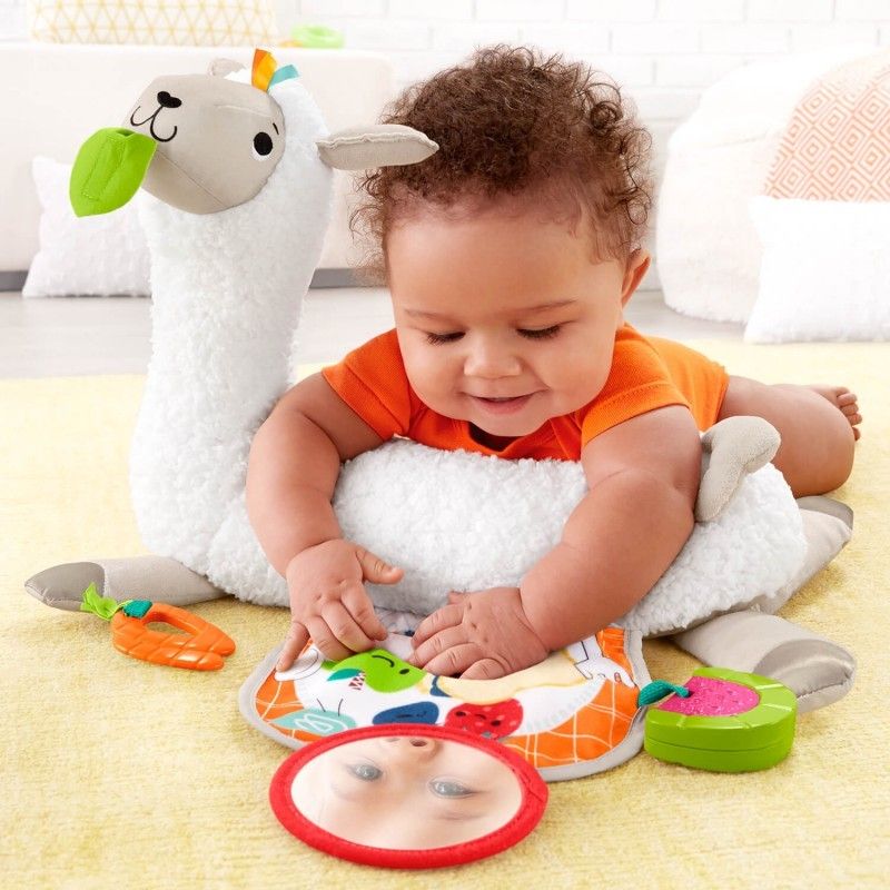 Fisher-Price Grow With Me Tummy Time Μαξιλαράκι Δραστηριοτήτων Λάμα FXC36 - Fisher-Price