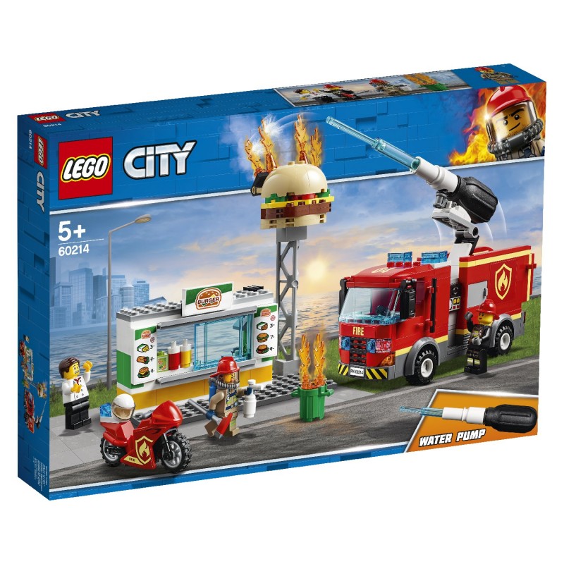 LEGO City Διάσωση Από Την Πυρκαγιά Στο Μπέργκερ Μπαρ - Burger Bar Fire Rescue 60214 - LEGO, LEGO City, LEGO City Fire