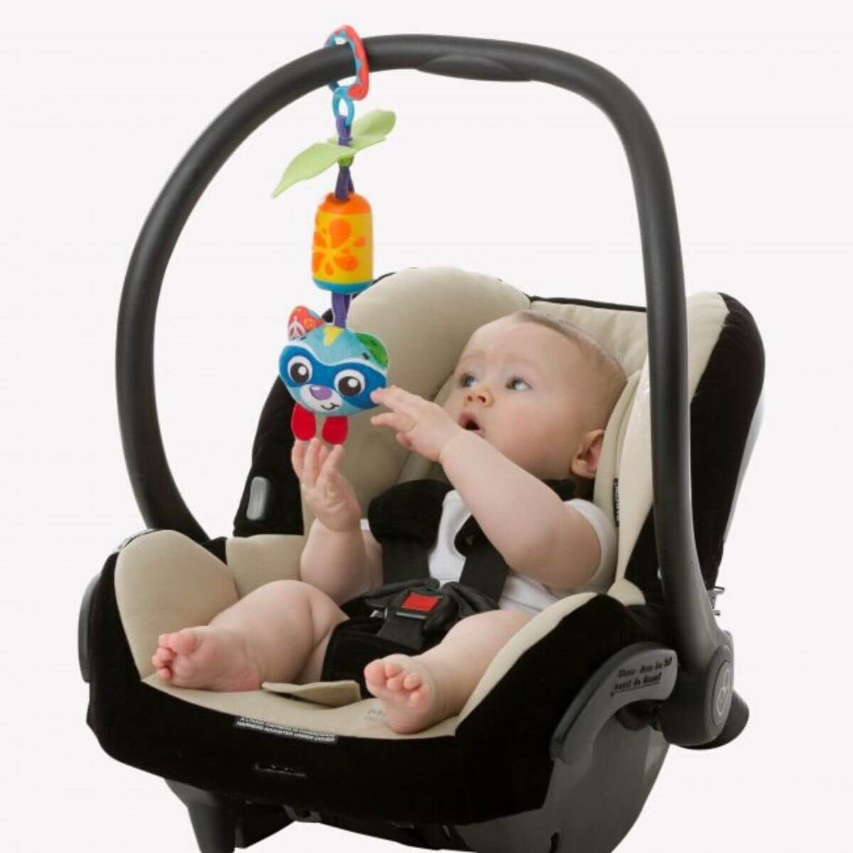 Playgro Cheeky Chime Rocky Racoon-Παιχνίδι καροτσιού με κουδουνίστρα Ρακούν - Playgro