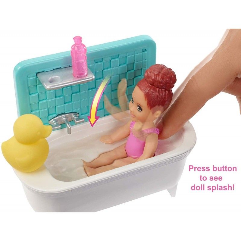 Barbie Skipper Babysitters - Ώρα Για Μπάνιο FXH05 - Barbie
