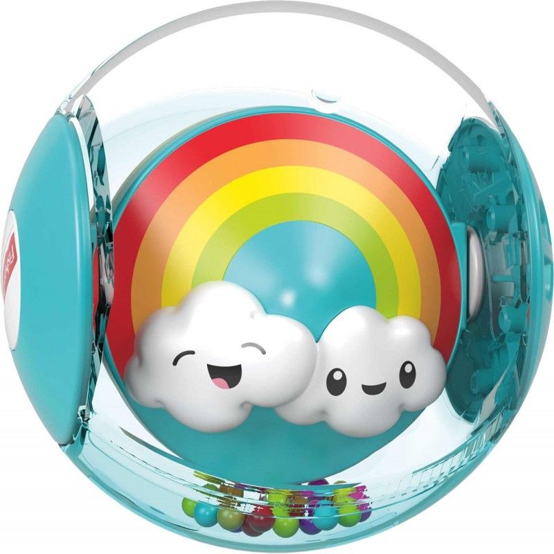 Fisher-Price Hello Sunshine Rattle Ball Μπαλίτσα Ουράνιο Τόξο GJF68 - Fisher-Price