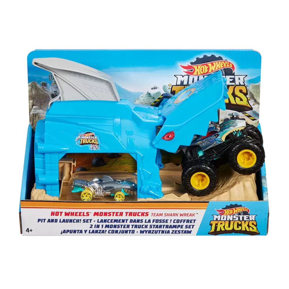 Mattel Hot Wheels Monster Trucks  Νεκροκεφαλή Σετ Παιχνιδιού Εκτοξευτές (2 Σχέδια) GKY01 - Hot Wheels