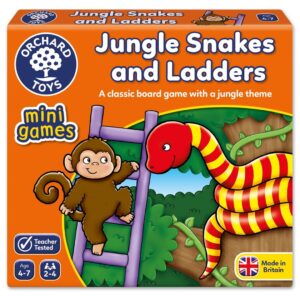 Orchard Toys Jungle Snakes & Ladders Mini Game - ORCHARD TOYS