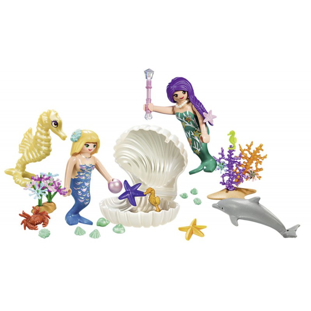 Playmobil Maxi Βαλιτσάκι Γοργόνες με κοχύλι - Playmobil, Playmobil Princess